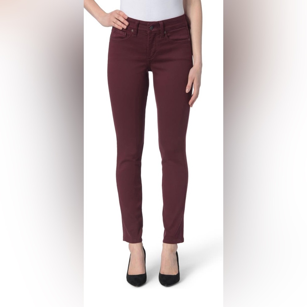 Women's Skinny Pants - Burgundy